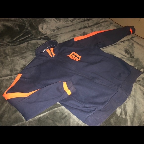Detroit Tigers Majestic Authentic Full Zip Jacket - Picture 3 of 6
